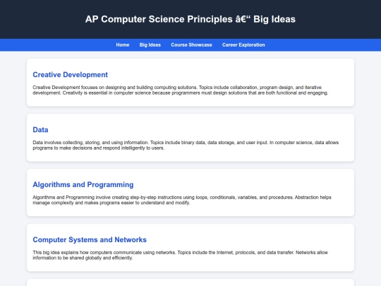 portfolio/bigideas screenshot