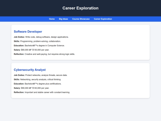 portfolio/careers screenshot