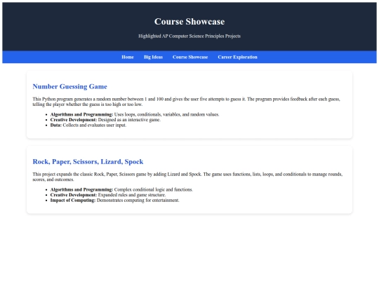 showcase screenshot