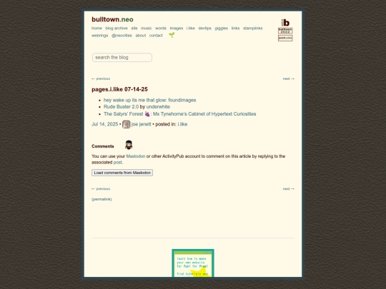 pages-i-like-07-14-25 screenshot
