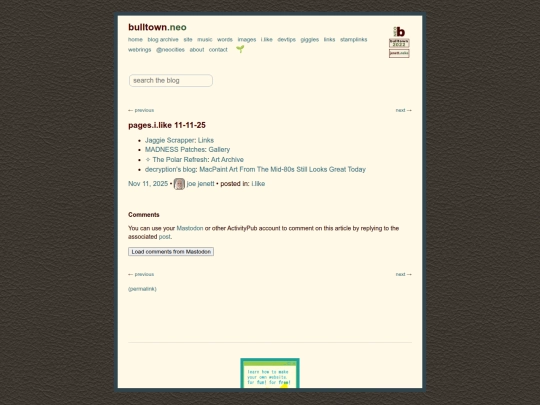 pages-i-like-11-11-25 screenshot