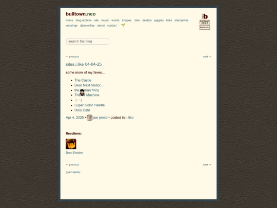 sites-i-like-04-04-25 screenshot