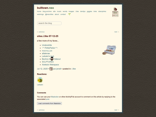 sites-i-like-07-12-25 screenshot
