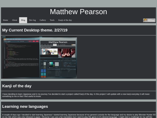 blog screenshot