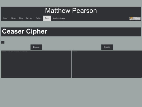 tools/CeaserCipher/Cipher screenshot