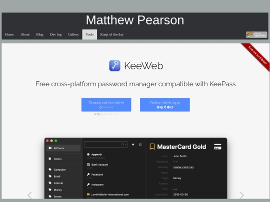 tools/KeeWeb/keeweb screenshot