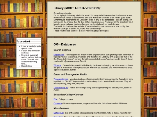links screenshot