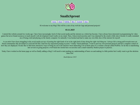 Frontpage screenshot