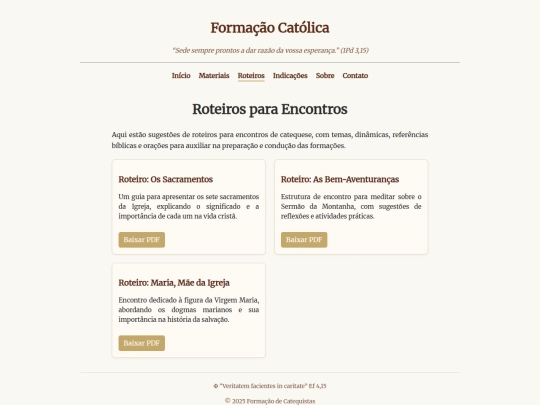 roteiros screenshot