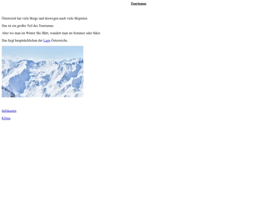 Tourismus screenshot