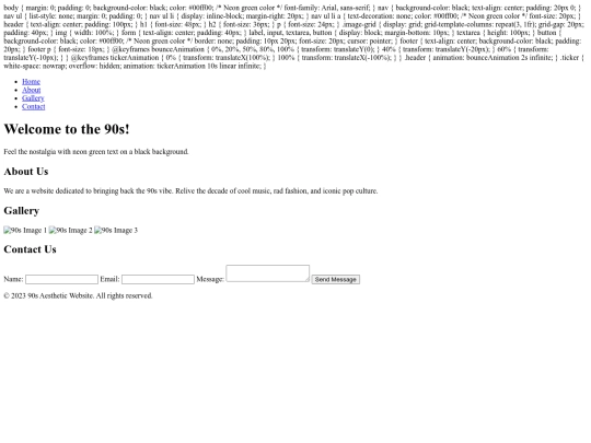 test screenshot