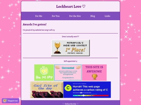 collections/awards screenshot