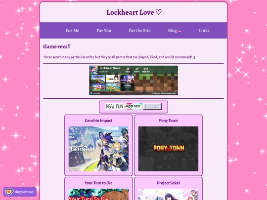 recs/games screenshot