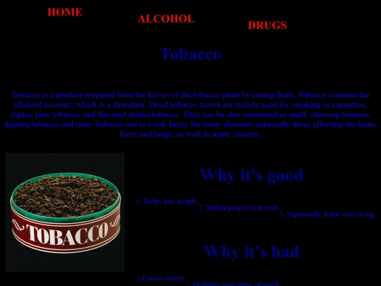 tobacco screenshot