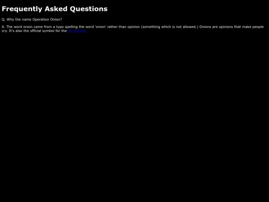 faq screenshot