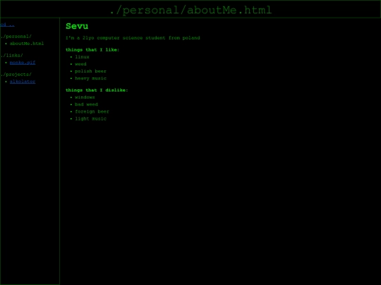 personal/aboutMe screenshot