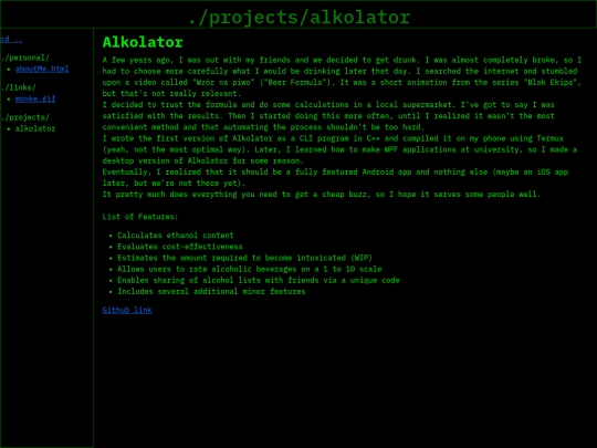 projects/alkolator screenshot