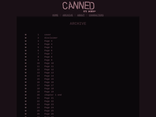 archive screenshot