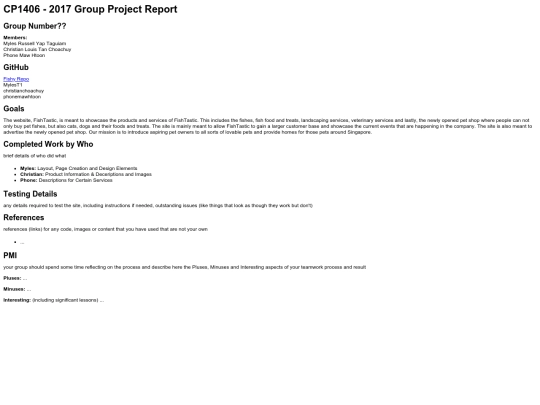report screenshot