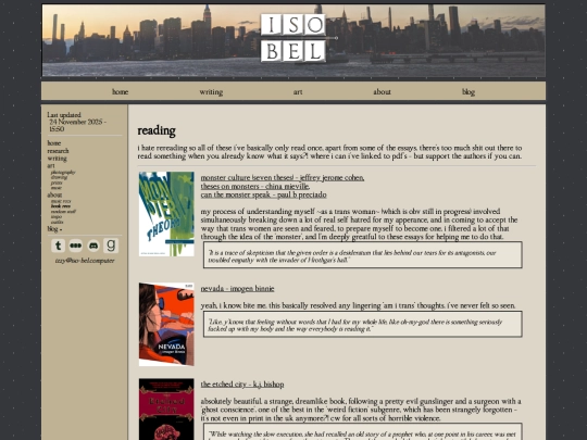 about/reading screenshot