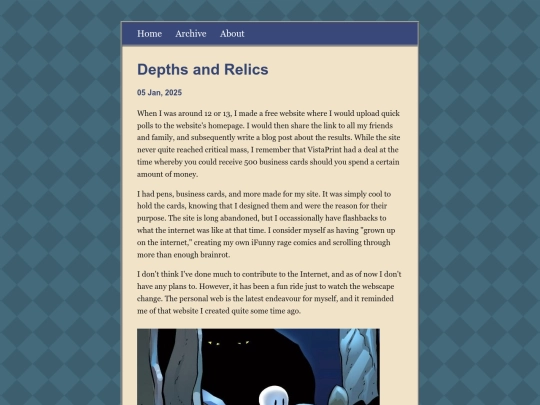 posts/2025-01-05-Depths-and-Relics screenshot
