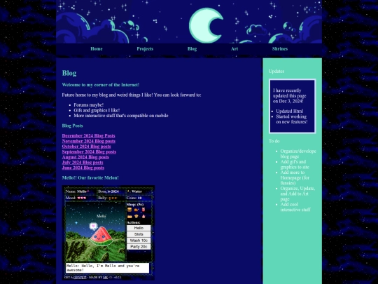 blog screenshot