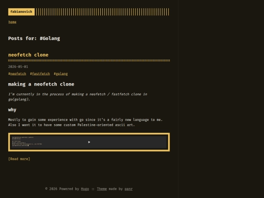 blog/tags/golang/page/1 screenshot