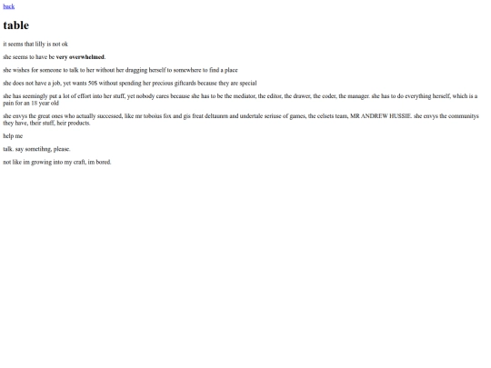 blogging/table screenshot