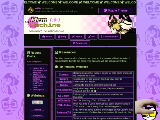 resources screenshot