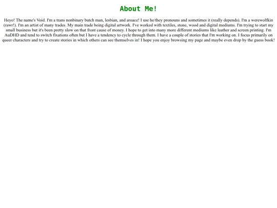 aboutme screenshot