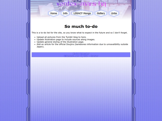 info/siteTodo screenshot