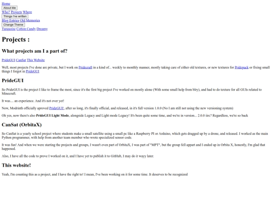 projects screenshot