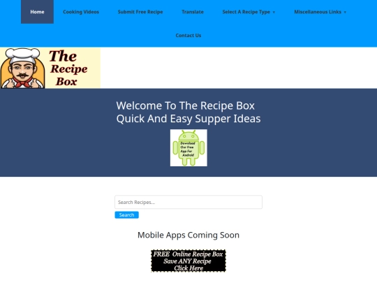 casseroles screenshot