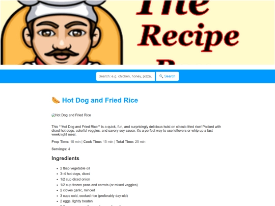 hotdogandfriedrice screenshot