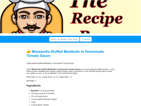 mozzarellastuffedmeatballsinhomemadetomatosauce screenshot