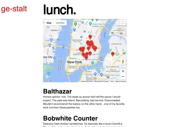 GUIDES/RESTAURANTS/LUNCH/LUNCH screenshot
