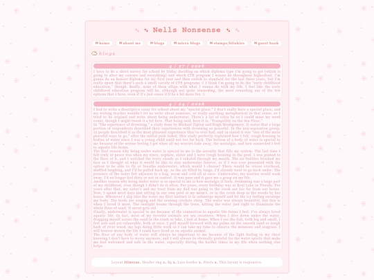 Blogs screenshot