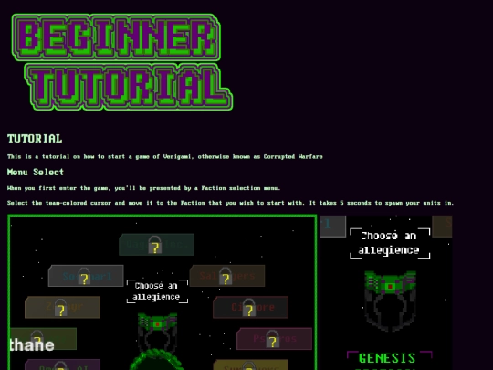 CW:R/tutorial screenshot