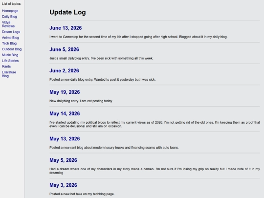updates screenshot