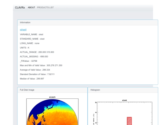 clavrx/oisst screenshot