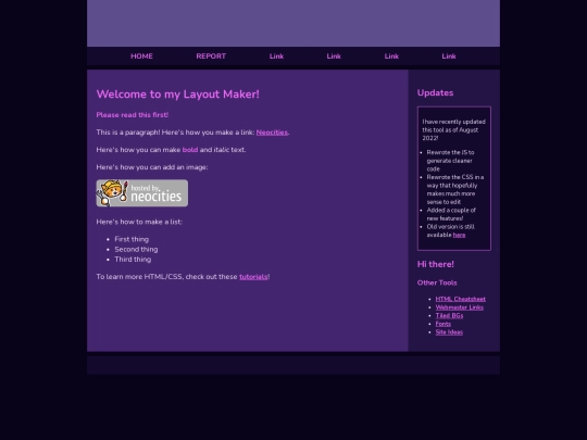 report screenshot