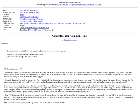Fic/Contentment_in_Common screenshot