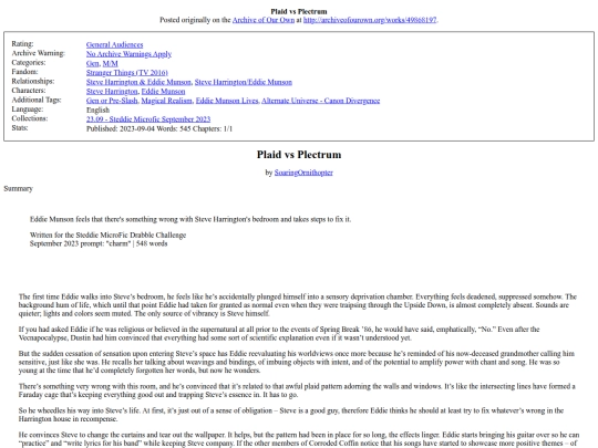Fic/Plaid_vs_Plectrum screenshot