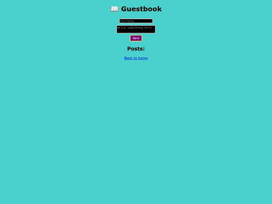 guestbook screenshot