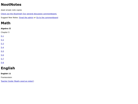 index screenshot
