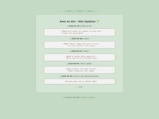 updates screenshot
