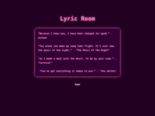 lyrics screenshot
