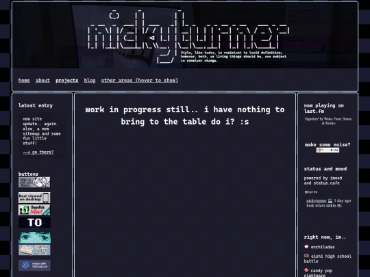 projects screenshot