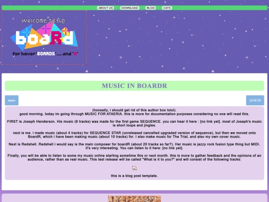 blog screenshot