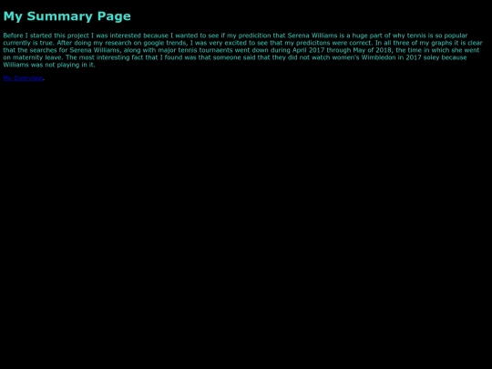 summary screenshot